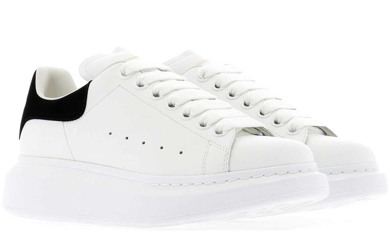 Alexander McQueen White/Black suede
