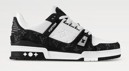 LV Louis Vuitton Trainer Black & White