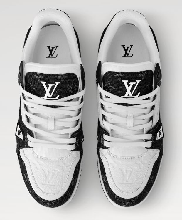 LV Louis Vuitton Trainer Black & White